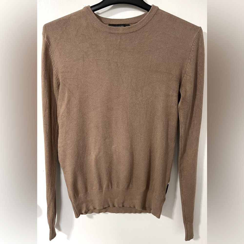 French Connection Tan Crewneck Sweater